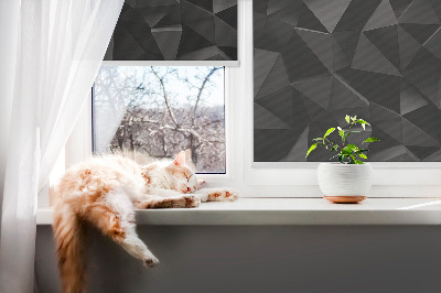 Tenda a rullo interna oscurante nel colore nero origami