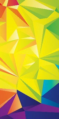 Tenda a rullo interna oscurante con motivo origami colorato