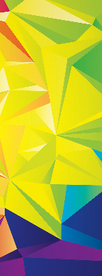 Tenda a rullo interna oscurante con motivo origami colorato