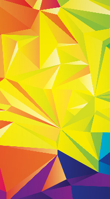 Tenda a rullo interna oscurante con motivo origami colorato