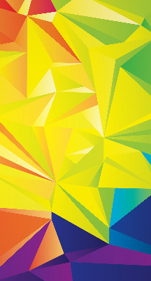 Tenda a rullo interna oscurante con motivo origami colorato