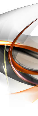 Tenda a rullo oscurante in tessuto con motivo a linee arancioni