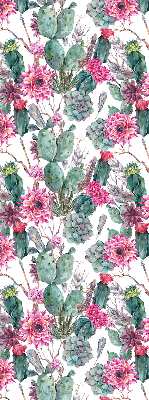 Tenda a rullo interna oscurante motivo fiore di cactus