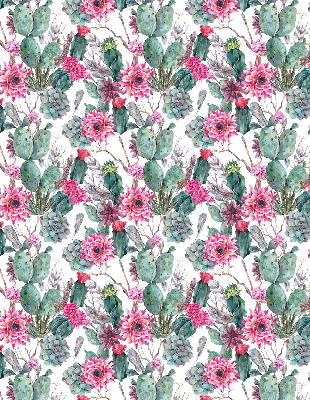 Tenda a rullo interna oscurante motivo fiore di cactus
