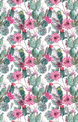 Tenda a rullo interna oscurante motivo fiore di cactus