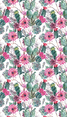 Tenda a rullo interna oscurante motivo fiore di cactus