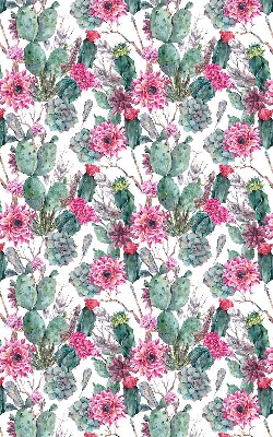 Tenda a rullo interna oscurante motivo fiore di cactus