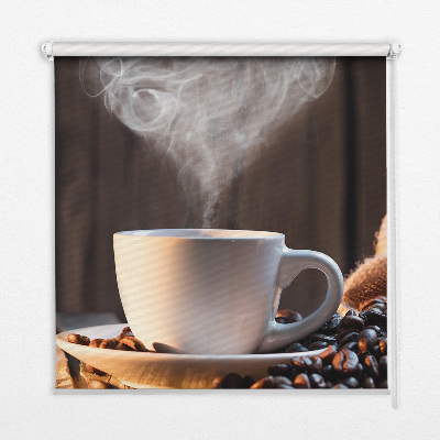 Tenda a rullo interna oscurante dal design a tazza di caffè