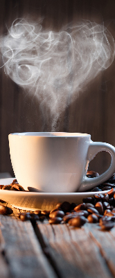 Tenda a rullo interna oscurante dal design a tazza di caffè