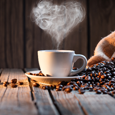 Tenda a rullo interna oscurante dal design a tazza di caffè