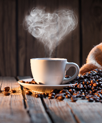 Tenda a rullo interna oscurante dal design a tazza di caffè