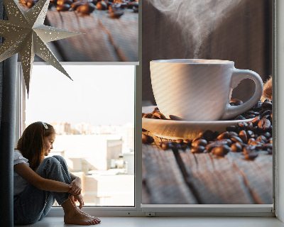 Tenda a rullo interna oscurante dal design a tazza di caffè