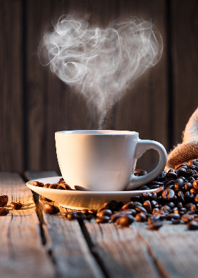 Tenda a rullo interna oscurante dal design a tazza di caffè