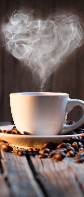 Tenda a rullo interna oscurante dal design a tazza di caffè