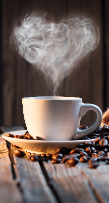 Tenda a rullo interna oscurante dal design a tazza di caffè
