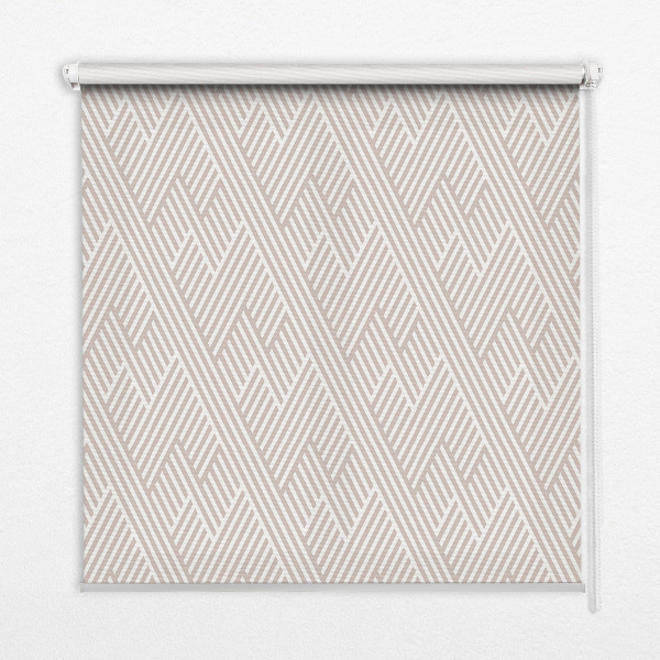 Tenda a rullo oscurante per finestra a strisce beige