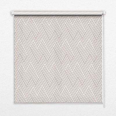 Tenda a rullo oscurante per finestra a strisce beige