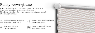 Tenda a rullo oscurante per finestra a strisce beige