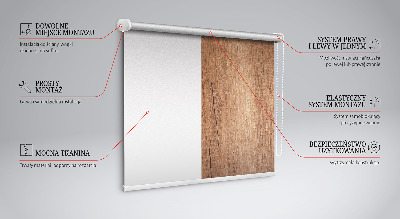 Tenda a rullo oscurante per porta finestra modello Legna