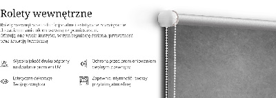 Tenda a rullo interna oscurante di colore grigio fumo