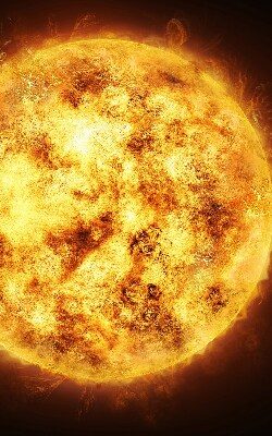 Tenda a rullo interna oscurante di colore giallo per finestra