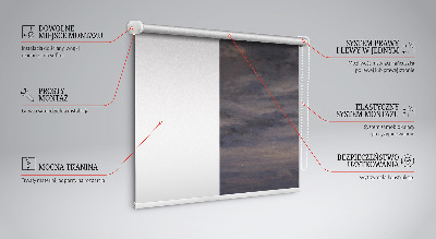 Tenda a rullo oscurante dal design cielo dipinto per finestre