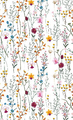 Tenda a rullo oscurante con fantasia di fiori colorati