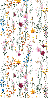 Tenda a rullo oscurante con fantasia di fiori colorati
