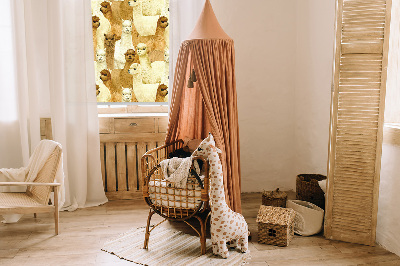 Tenda a rullo interna oscurante decorata con un branco di alpaca