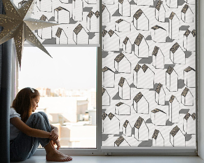Tenda a rullo oscurante in tessuto di colore bianco