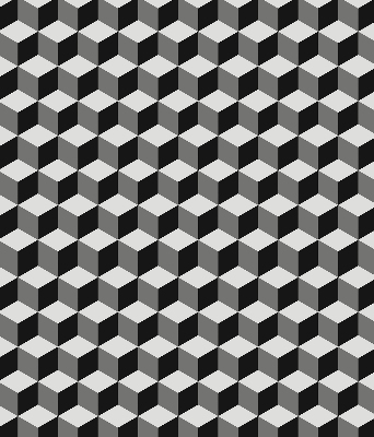 Tenda a rullo interna per finestra oscurante modello cubi 3D