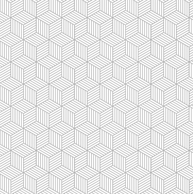Tenda a rullo oscurante in tessuto con motivo a cubi 3D
