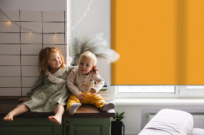 Tenda a rullo oscurante per finestra di colore arancione scuro