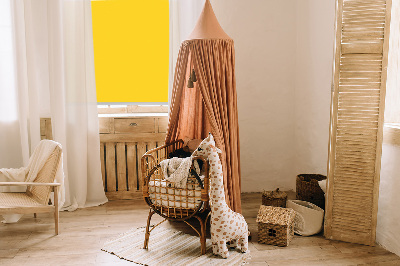 Tenda a rullo oscurante per porta finestra in colore arancione brillante