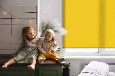 Tenda a rullo oscurante per porta finestra in colore arancione brillante