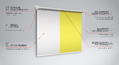 Tenda a rullo interna oscurante per finestra di colore giallo