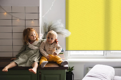 Tenda a rullo interna oscurante per finestra di colore giallo