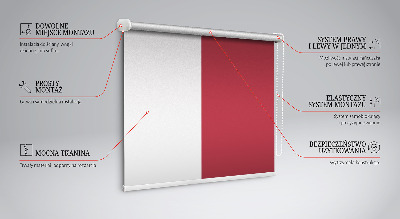 Tenda a rullo oscurante per finestra di colore rosso scuro