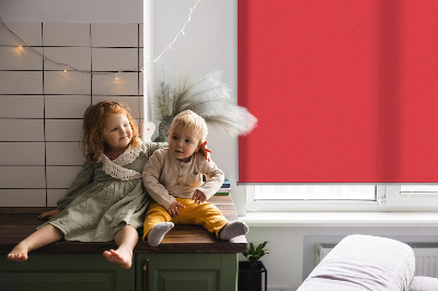 Tenda a rullo oscurante per porta finestra di colore rosso