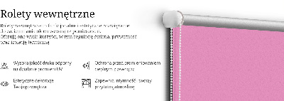 Tenda a rullo interna oscurante di colore rosa
