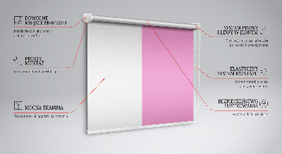 Tenda a rullo interna oscurante di colore rosa