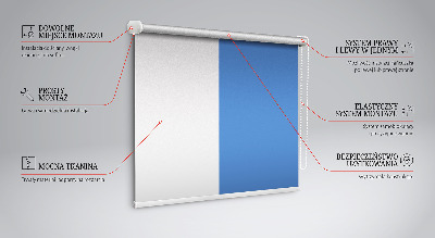 Tenda a rullo interna oscurante di colore blu