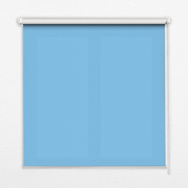 Tenda a rullo oscurante per porta finestra di colore blu