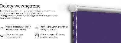Tenda a rullo oscurante per porta finestra nel colore viola