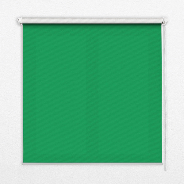 Tenda a rullo oscurante in tessuto di colore verde
