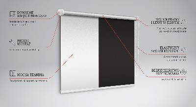 Tenda a rullo oscurante per finestra di colore nero