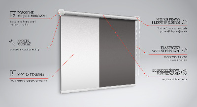 Tenda a rullo interna oscurante per finestra di colore grigio