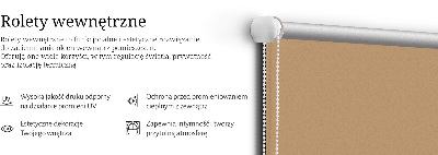 Tenda a rullo oscurante per finestra di colore beige