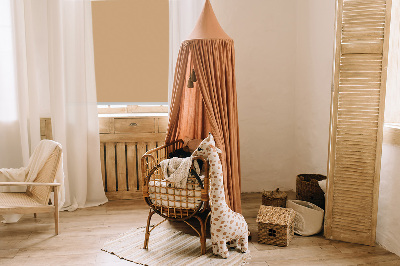 Tenda a rullo oscurante per finestra di colore beige