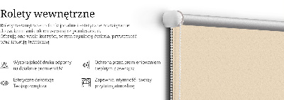 Tenda a rullo interna oscurante di colore beige